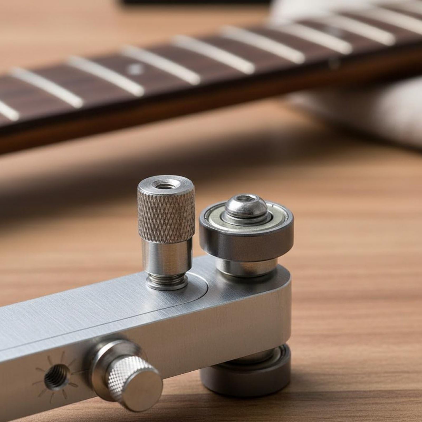 Lima Sella Ponte Stabile Set Lima Capotasto Corpo Metallico Attrezzi Musicali per Tecnici Chitarra, Manutenzione Strumenti, Argento