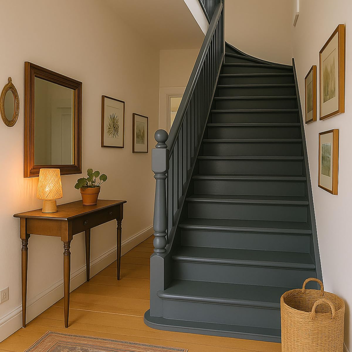 ARCANE INDUSTRIES Pintura Escalera Madera Antideslizante Lavable - ARCADECO 4 kg Gris Antracita