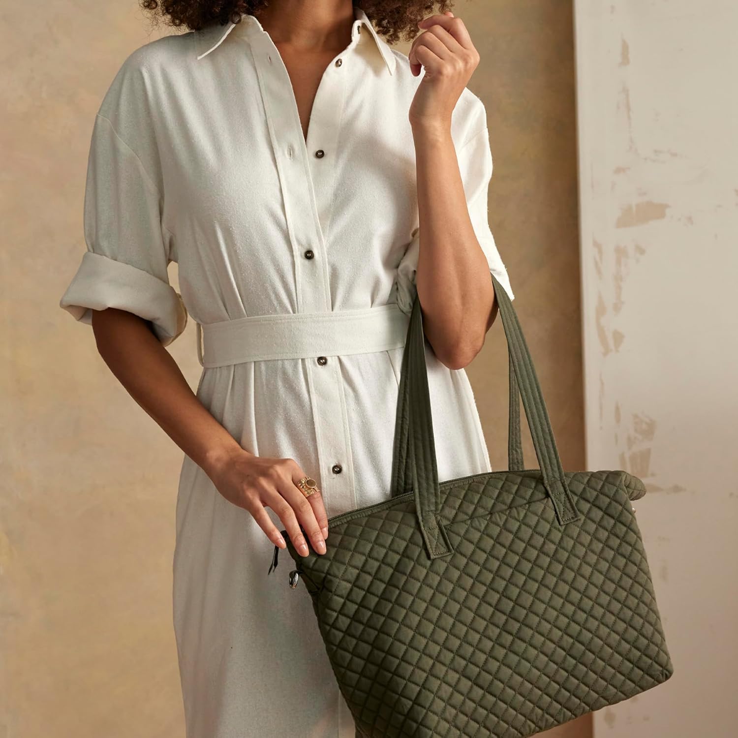 Vera Bradley Womens Cotton Lyla Shoulder Bag