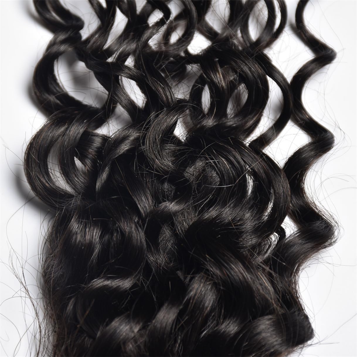 Water Wave 2x6 Lace Closure Brazilian 100% Unprocessed Human Virgin Hair Natural Wave Closure Pre-Plucked Hairline Wet And Wavy Curly Closure With Baby Hair (22inch, 2x6 water wave closure)