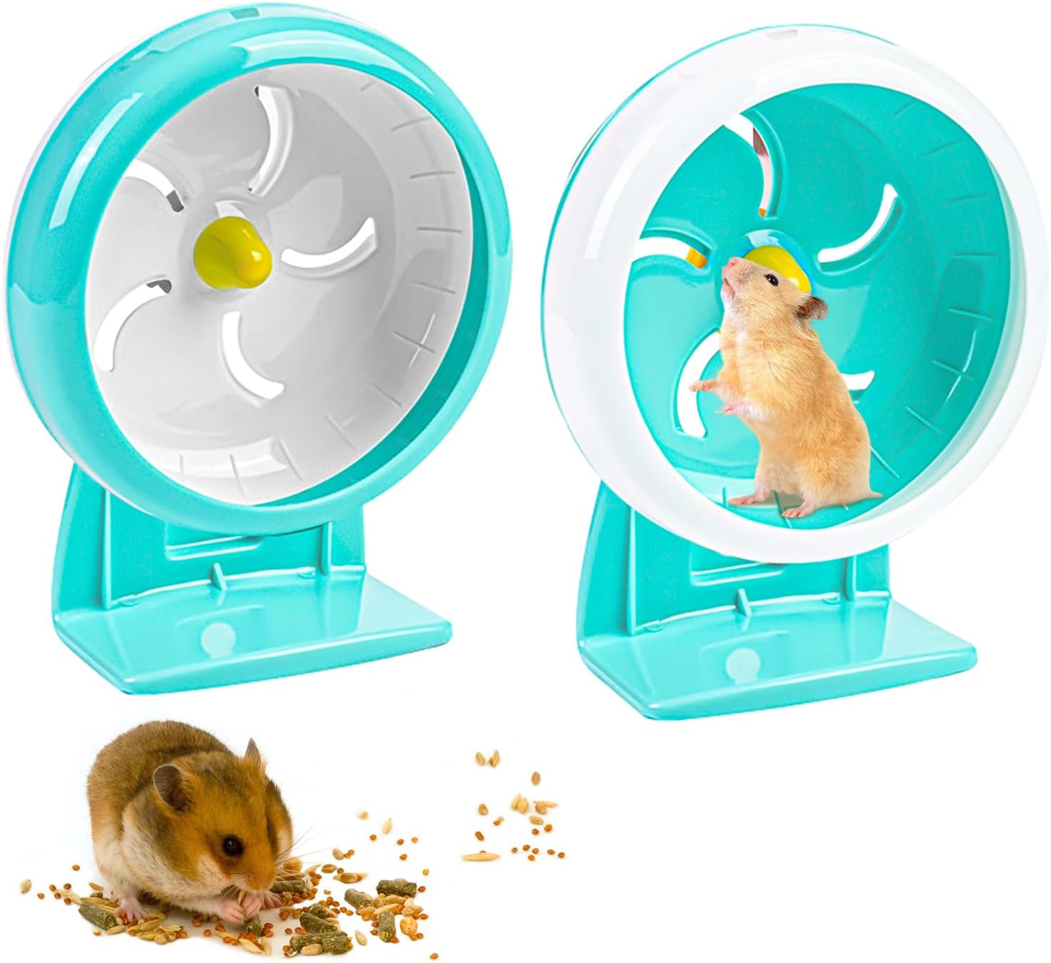 Nizirioo Hamsterrad 18 cm mit verstellbarer Halterung und rutschfester Scheibe für Totoro-Mäuse, Eichhörnchen, Chinchillas, kleine Haustiere Nizirioo Hamsterrad 18 cm mit verstellbarer Halterung und rutschfester Scheibe für Totoro-Mäuse, Eichhörnchen, Chinchillas, kleine Haustiere