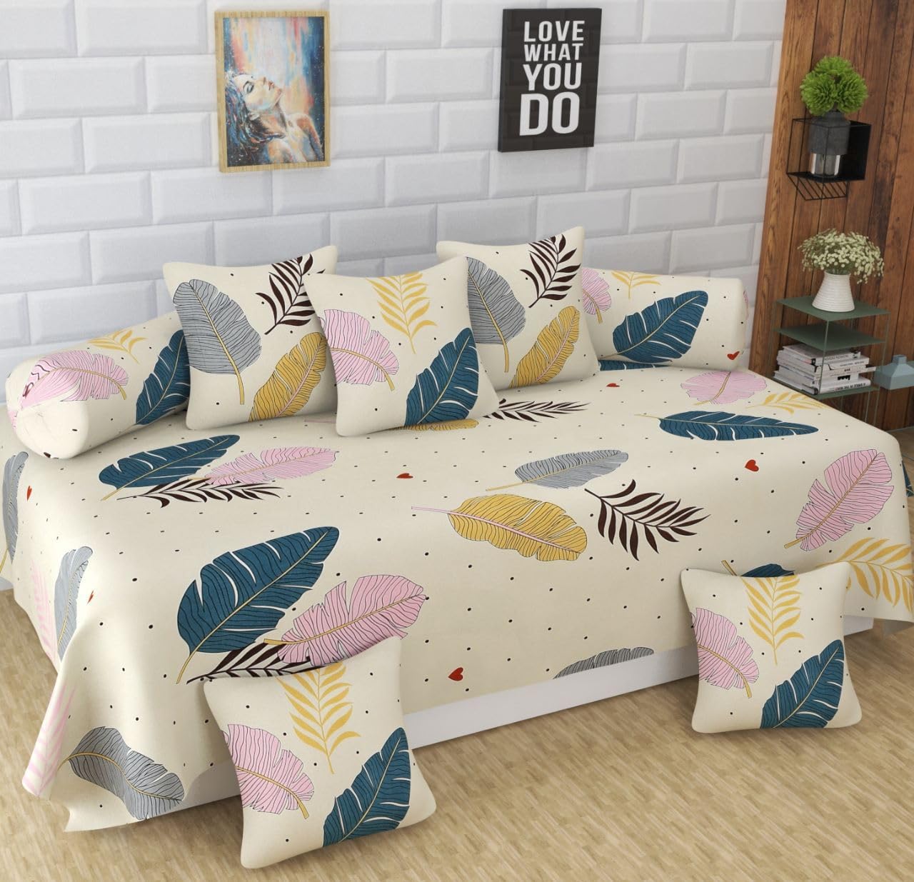 BAJO'S Diwan Set - Pure Cotton, Cushion Covers & More -6 BAJO'S Diwan Set - Pure Cotton, Cushion Covers & More -6
