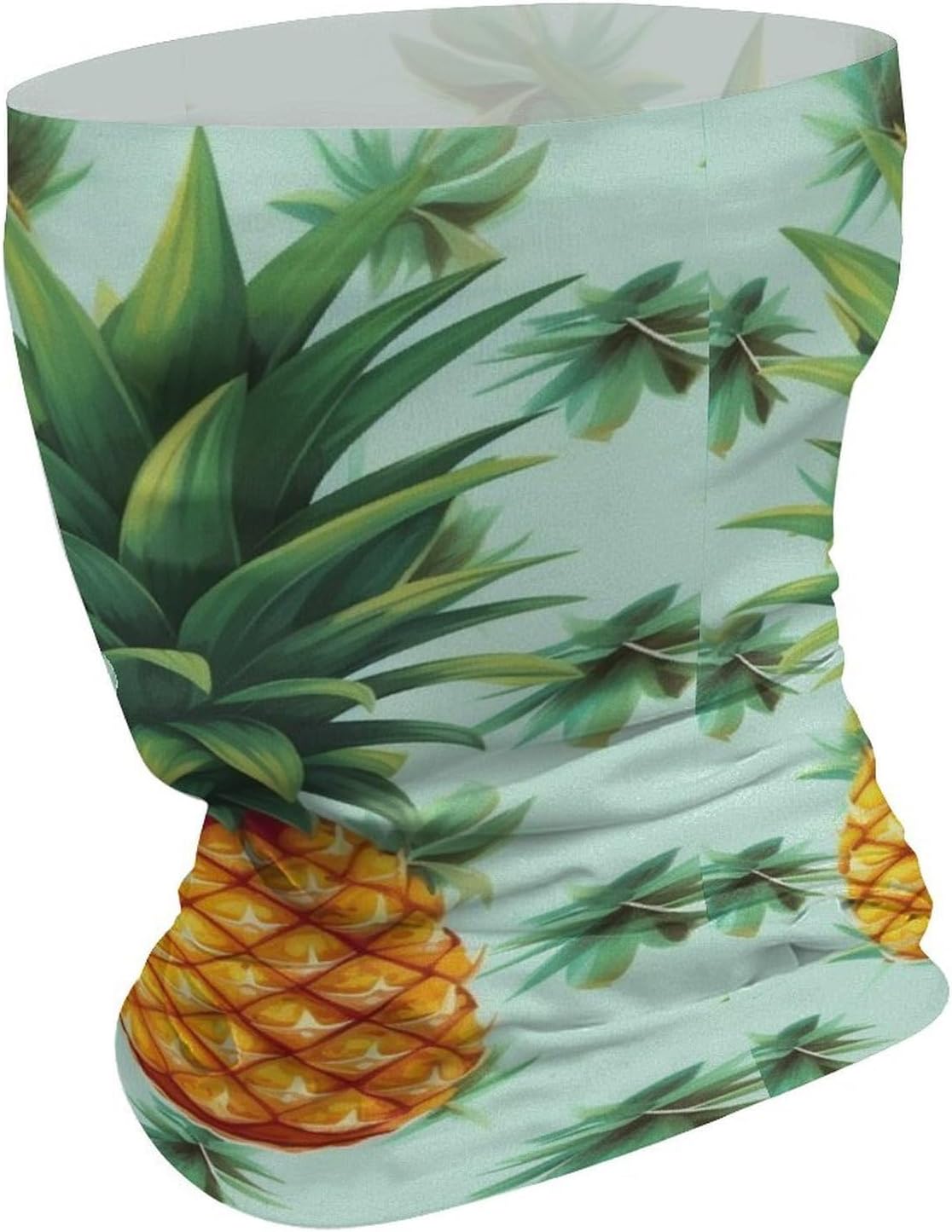 Tropical Fruit Pineapple UV Protection Face Mask, Cooling Headscarf image 3