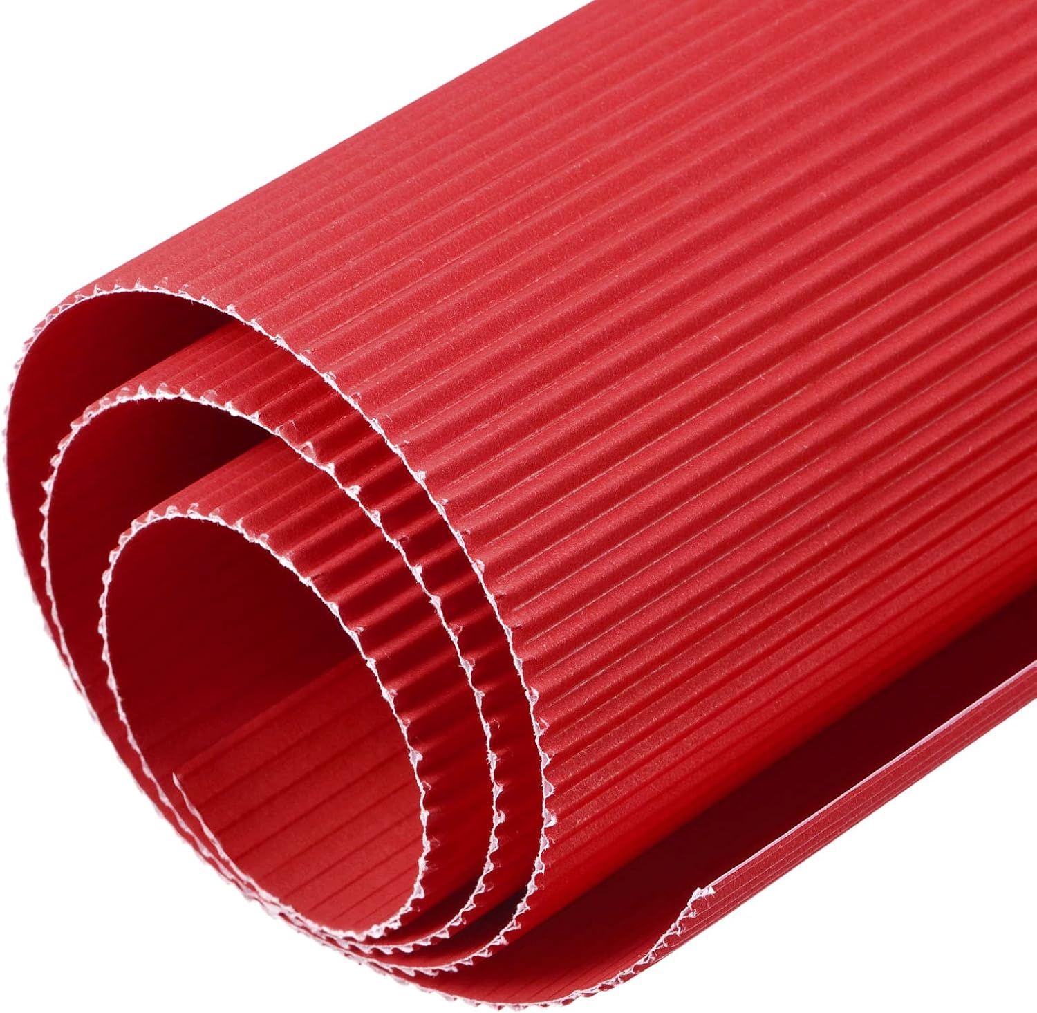 MECCANIXITY Corrugated Paper Sheets 5pcs 27-inch x 20-inch Red Cardboard for DIY Craft