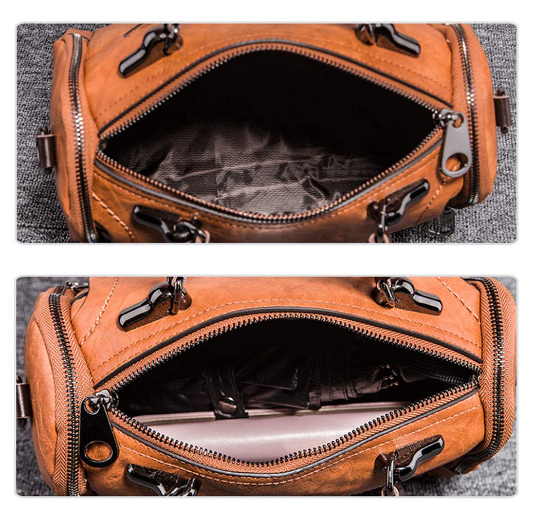 BUKESIYI Donna Borse a Tracoll Borsa a Mano Firmate Borse a Spalla 2023 PU Pelle CCIT77277 Marrone V1