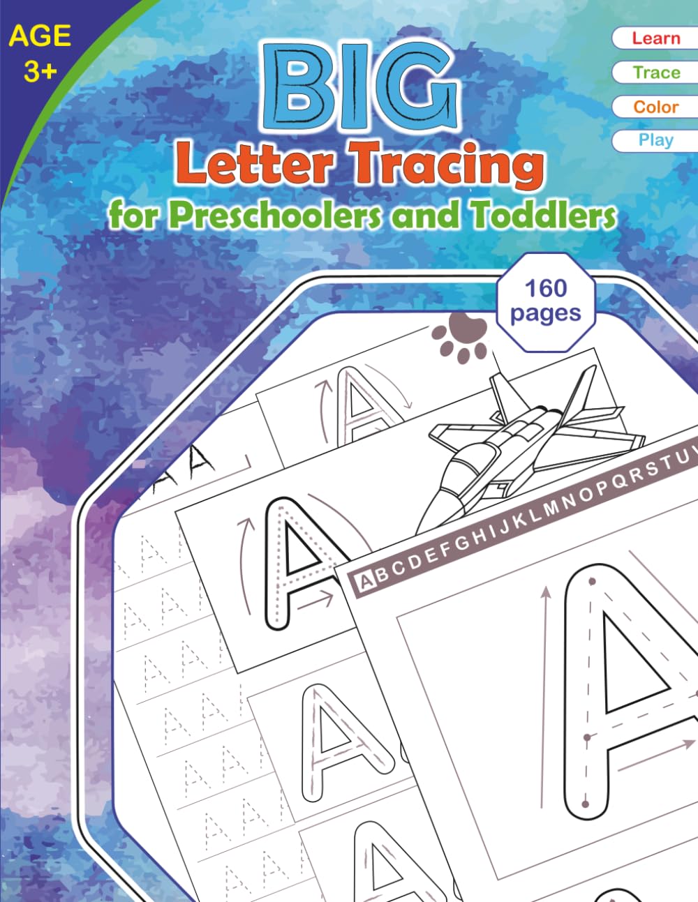 Big Letter Tracing Handwriting Workbook for Kids
