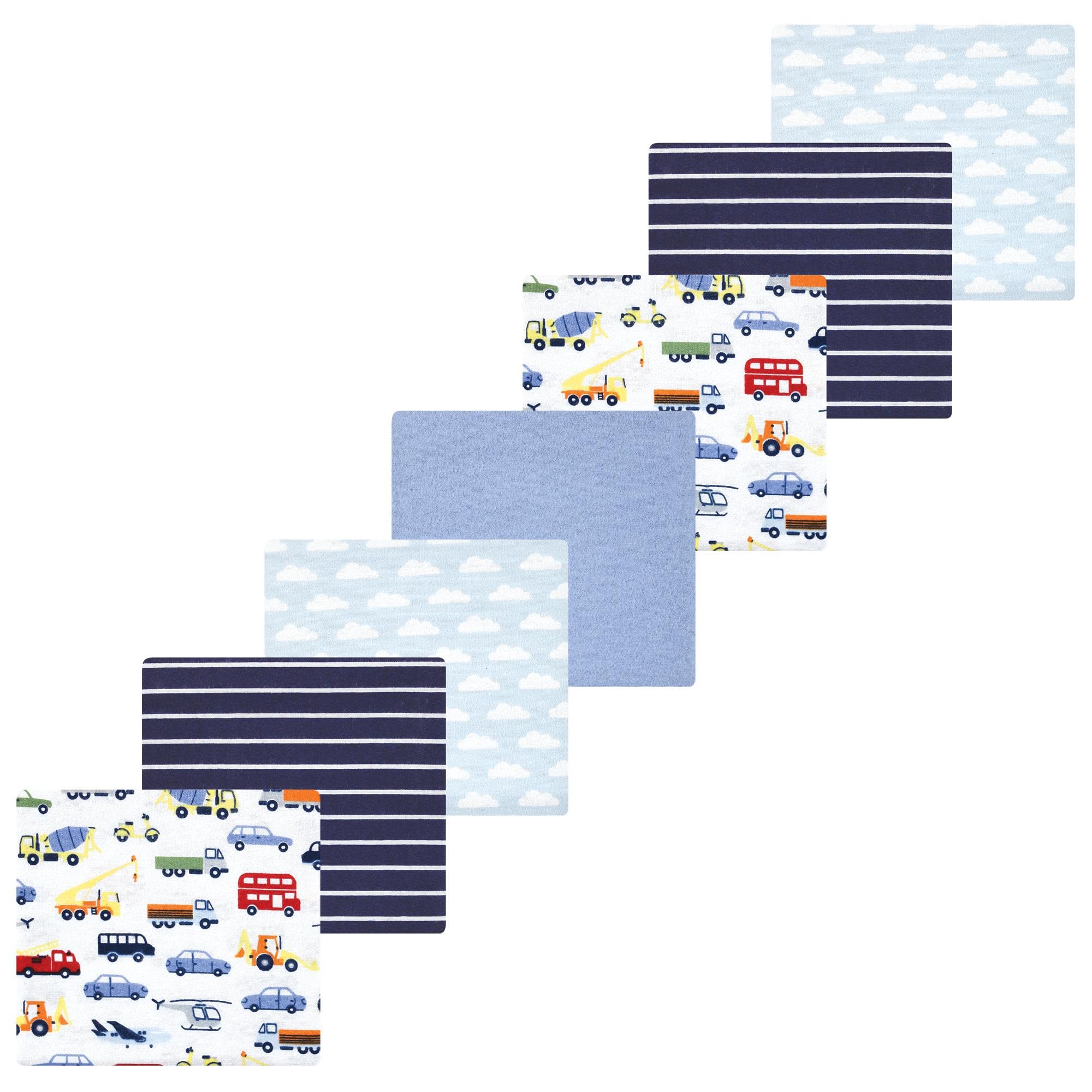 Luvable Friends Little Treasure Flannel Receiving Blankets 7pk
