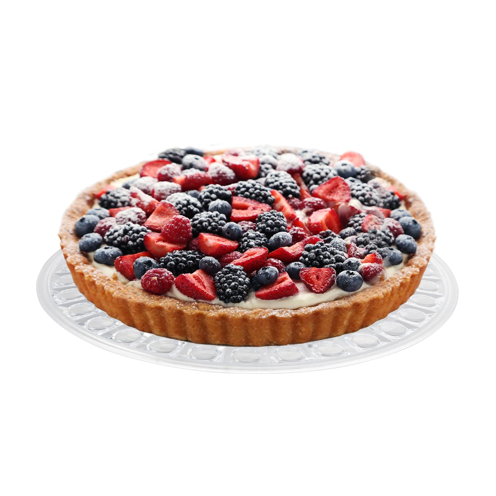 Westmark Plato para tartas, Ø 31 cm, aspecto de cristal, resistente a roturas, plástico, transparente, 34552211