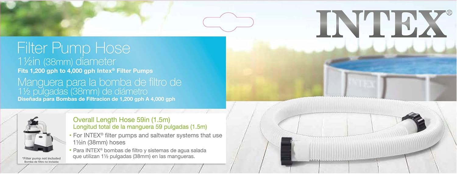 Intex 1.5 Inch Diameter Water Accessory Pool Pump Replacement Hose (8 Pack)