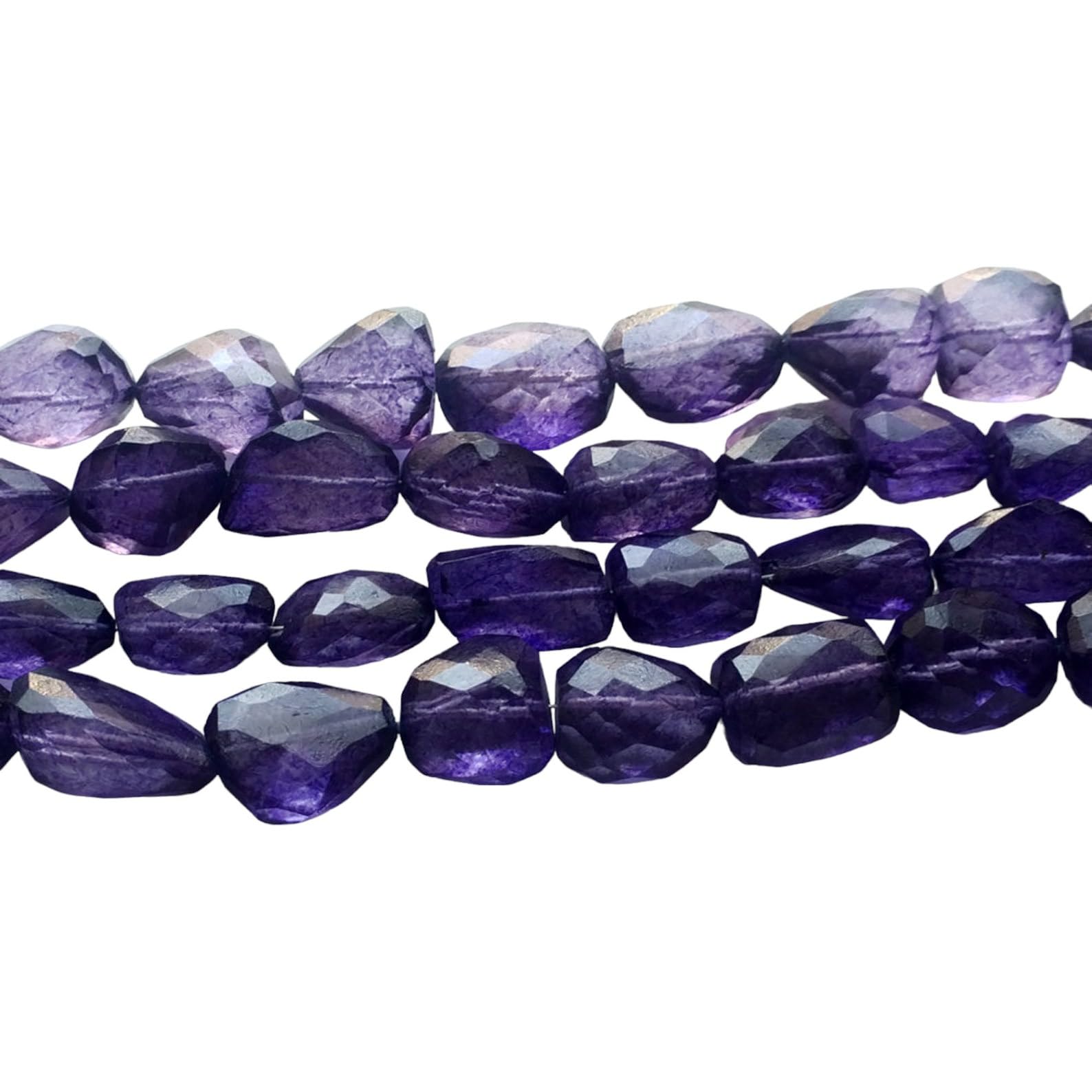 Perles en cristal de quartz améthyste pour bijoux, perle violette 13-17mm