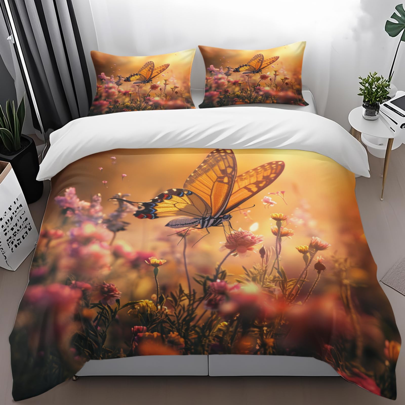 Housse de couette 240 x 260 microfibre anti-plis et facile à fermer