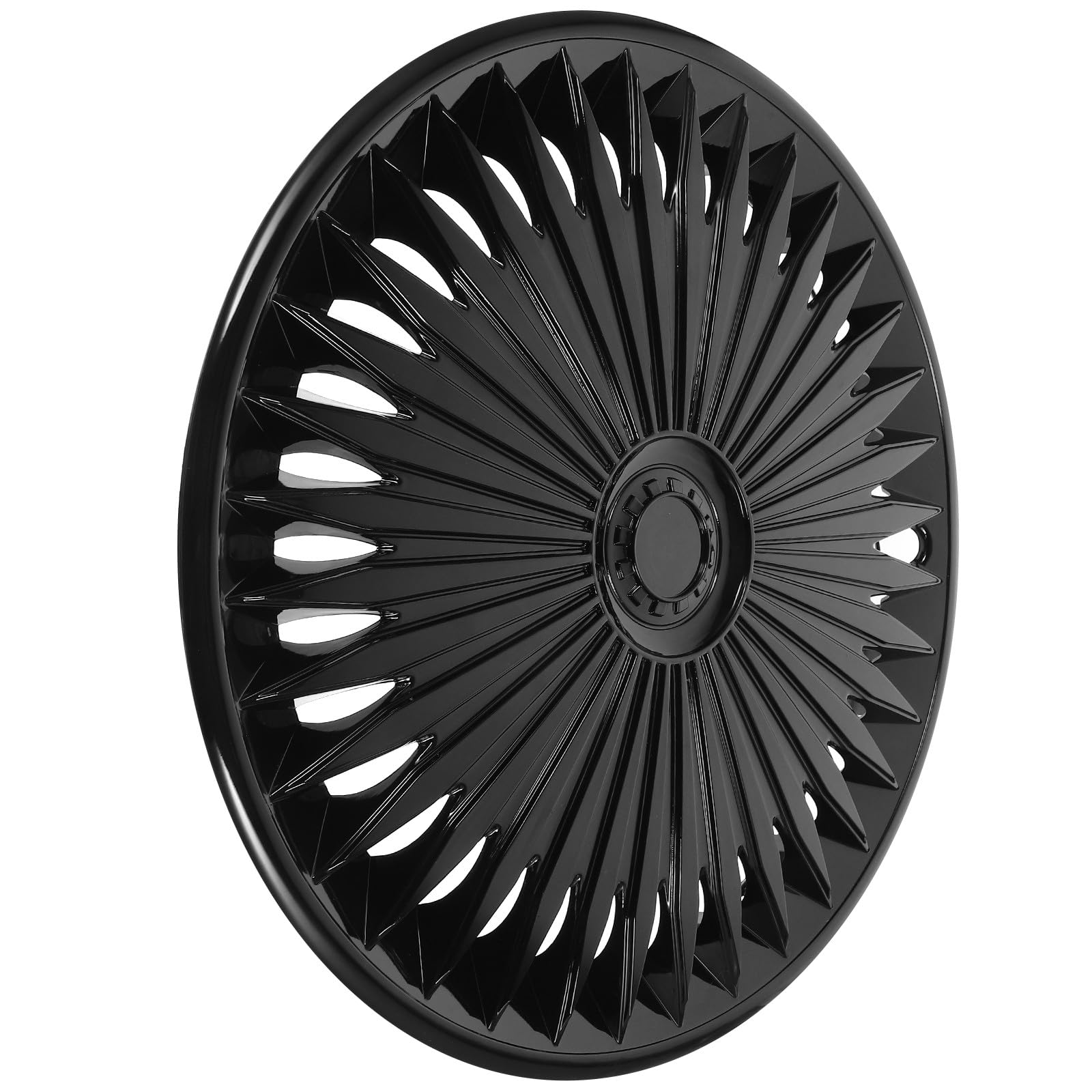 Abaodam Radkappen fürs Auto 15 Zoll Schwarz aus Robustem Pp Material Einfache Montage Dekorative Radnabenkappen für Fahrzeuge Schutz und Stilvolle Abdeckung der Radnabe
