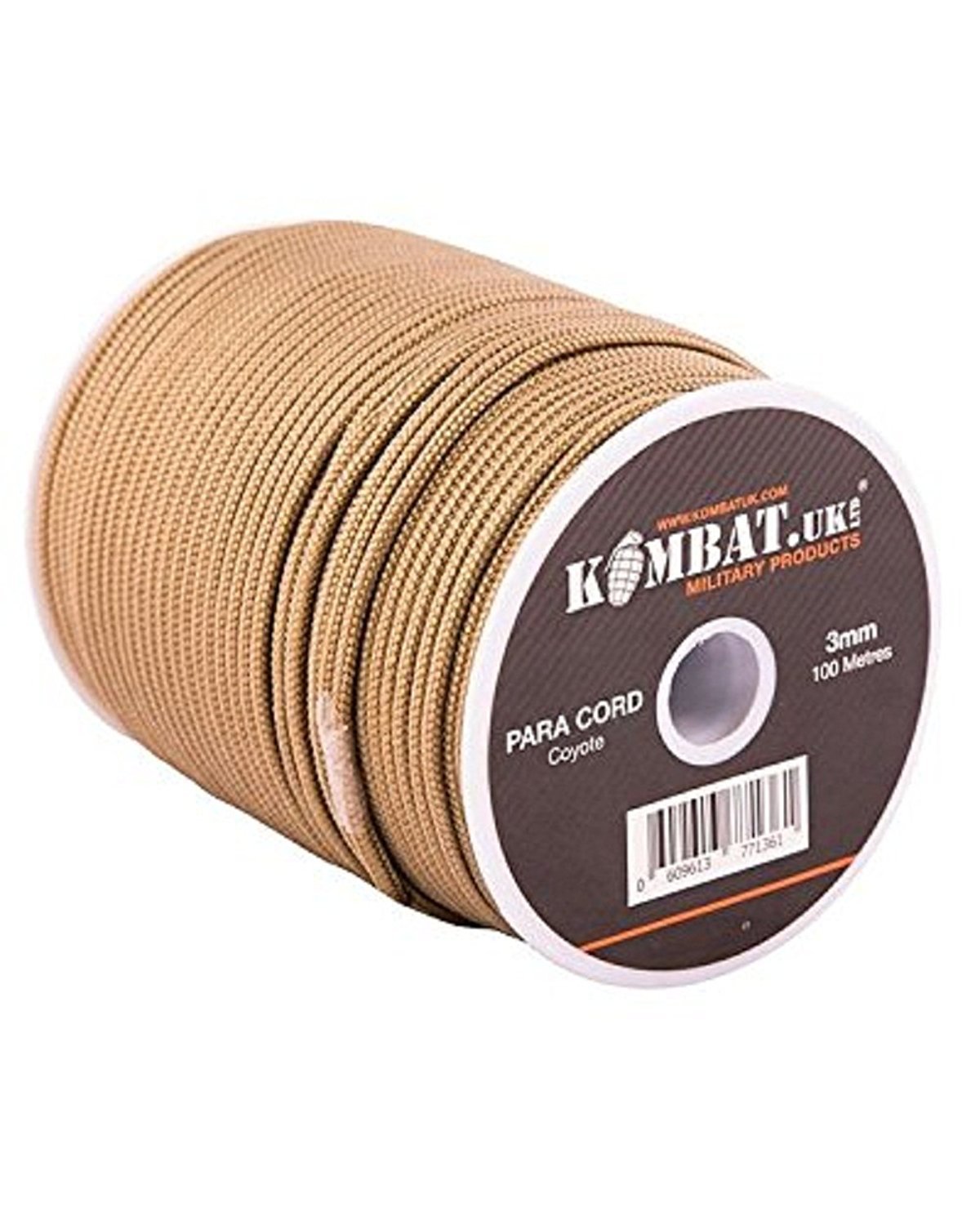 KOMBAT PARA CORD 100M REEL 3MM ARMY CAMPING BASHAA HAMMOCK TENT BIVI