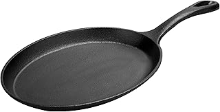 Cast Iron， Pre Seasoned Skillet/Sizzler Oval 13" x 10" W/Handle