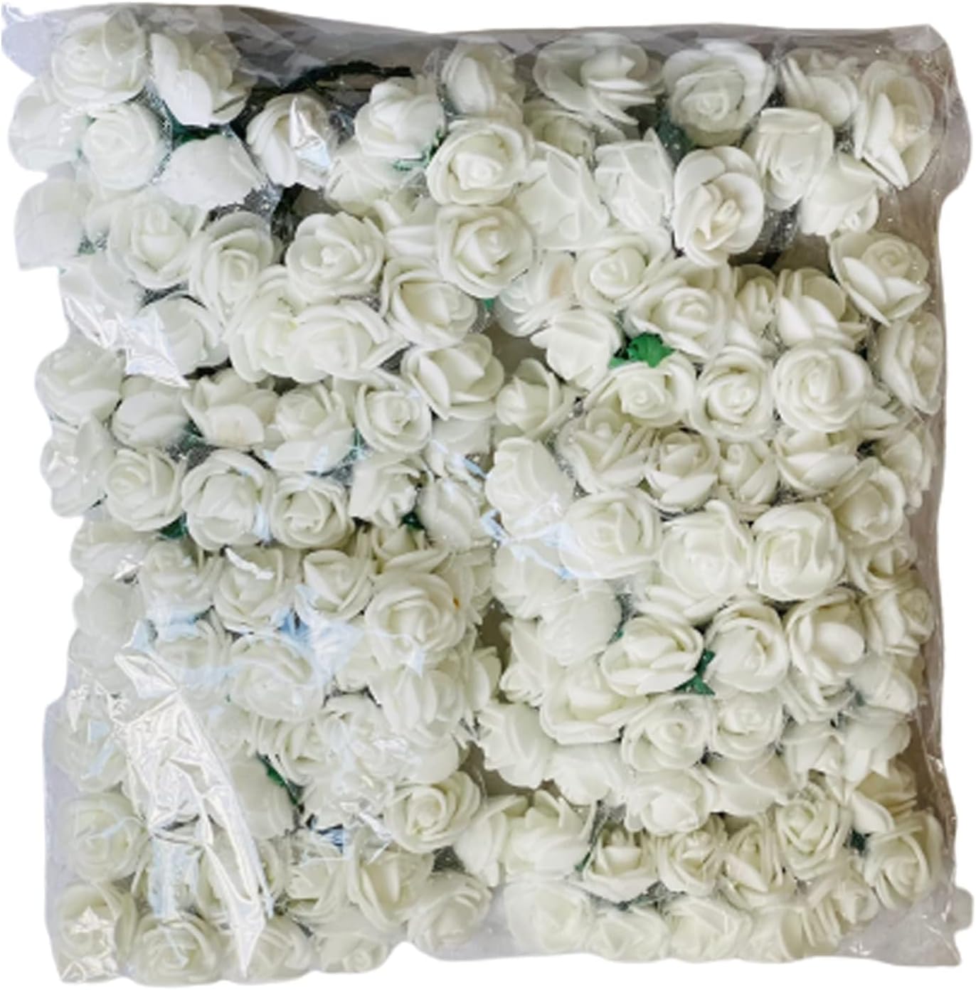 Creative Balloons Artificial Rose Flowers, White Foam Rose Heads, Fake Flowers, Wedding, Birthday, Memorial Day