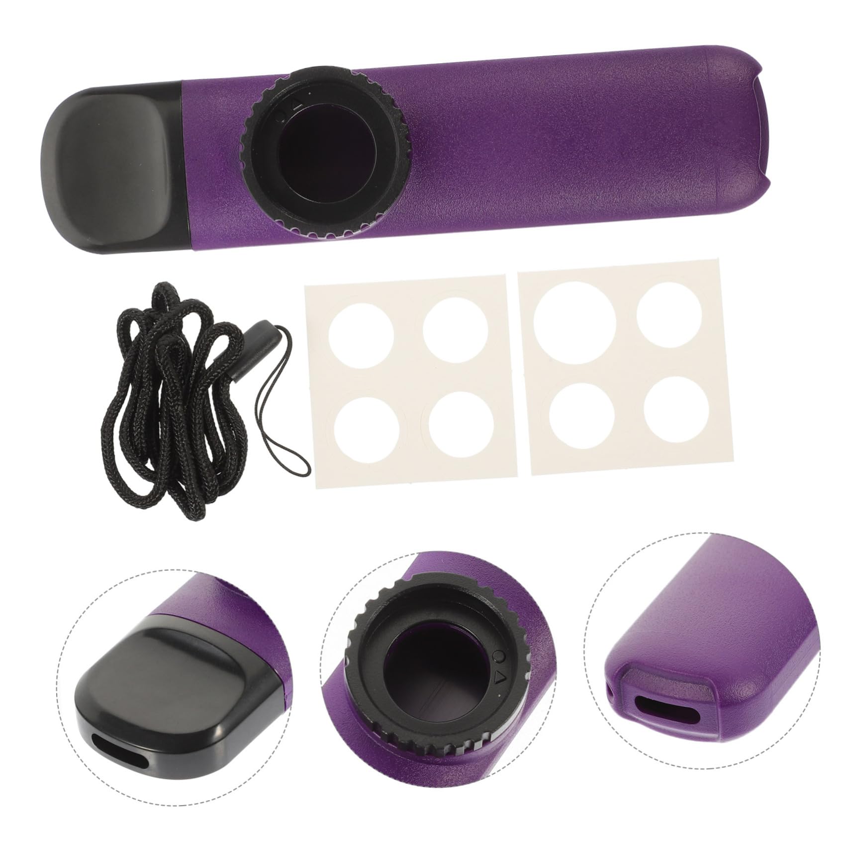 ibasenice 5 Juegos abdominales kazoo instrumento musical juguetes infantiles mirlitón de rendimiento instrumentos musicales kazoos pequeño mirlitón para niños de plástico Púrpura