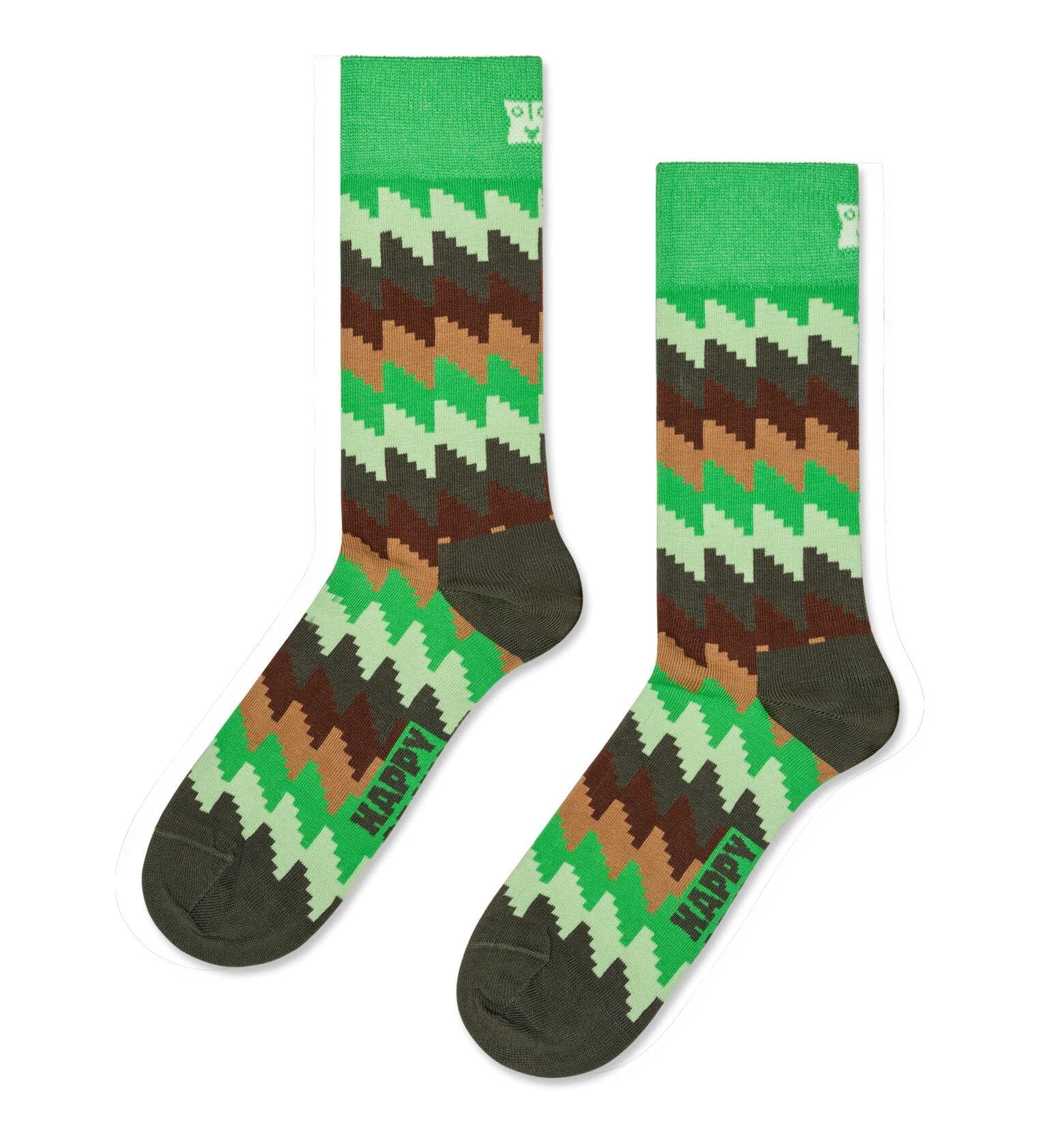 Happy Socks Skarpety Seven Days Socks Zestaw 7 par zielonych Rozmiar 41-46