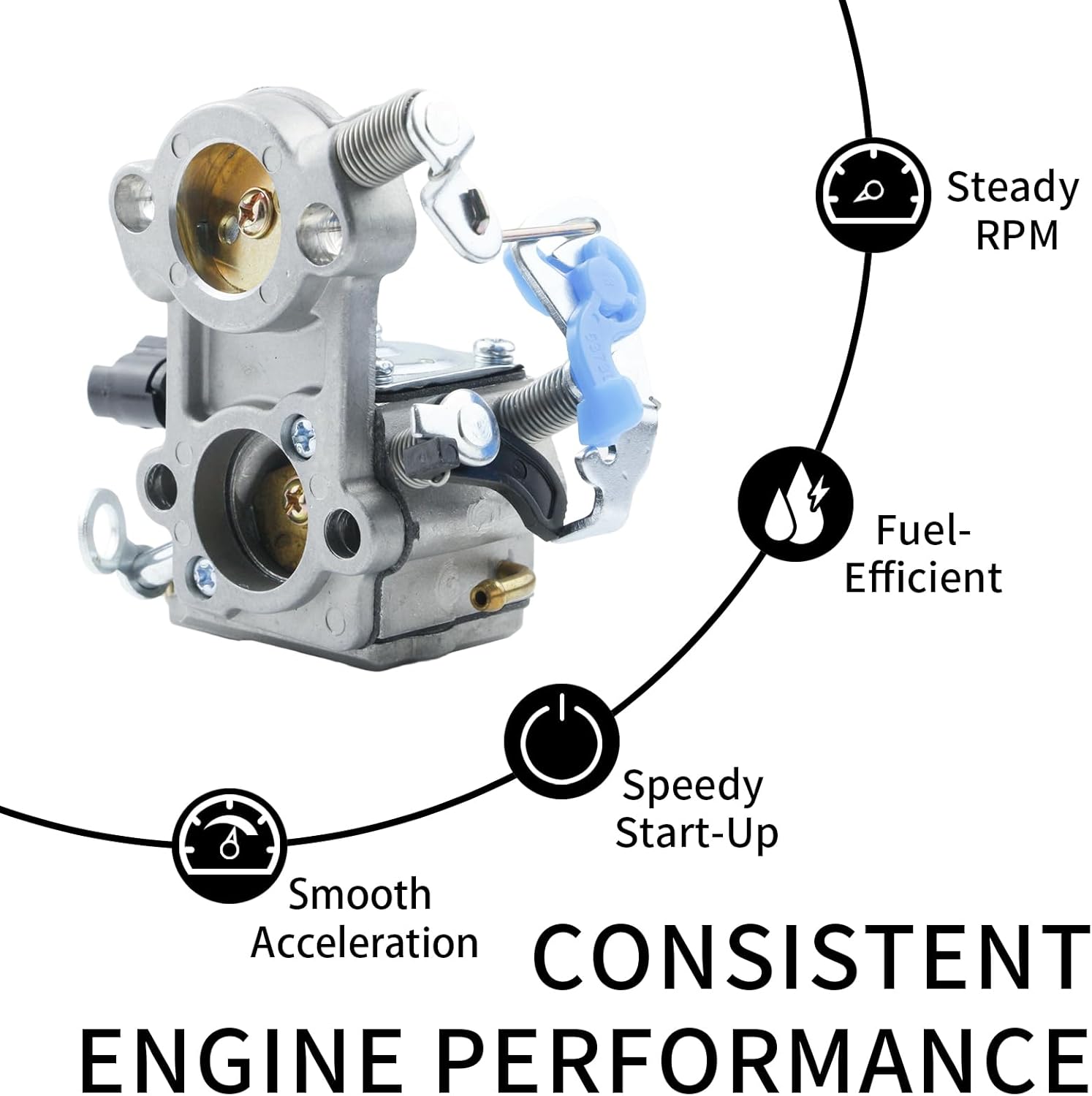 WTA-29 Carburetor for Husqvarna 461 460 455 455E for Jonsered CS2255 Chainsaw Parts WTEA-1, WTEA-1-1, C1M-EL35, 544883001, 544227401, 544312901, 544883001
