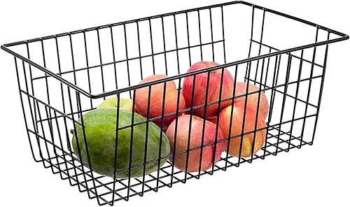 Miniatura 3 de Cestas de Alambre de Metal de 15.2" para Organizar Paquete de 6, Contenedores Organizadores de Almacenamiento de Despensa Doméstica del Congelador