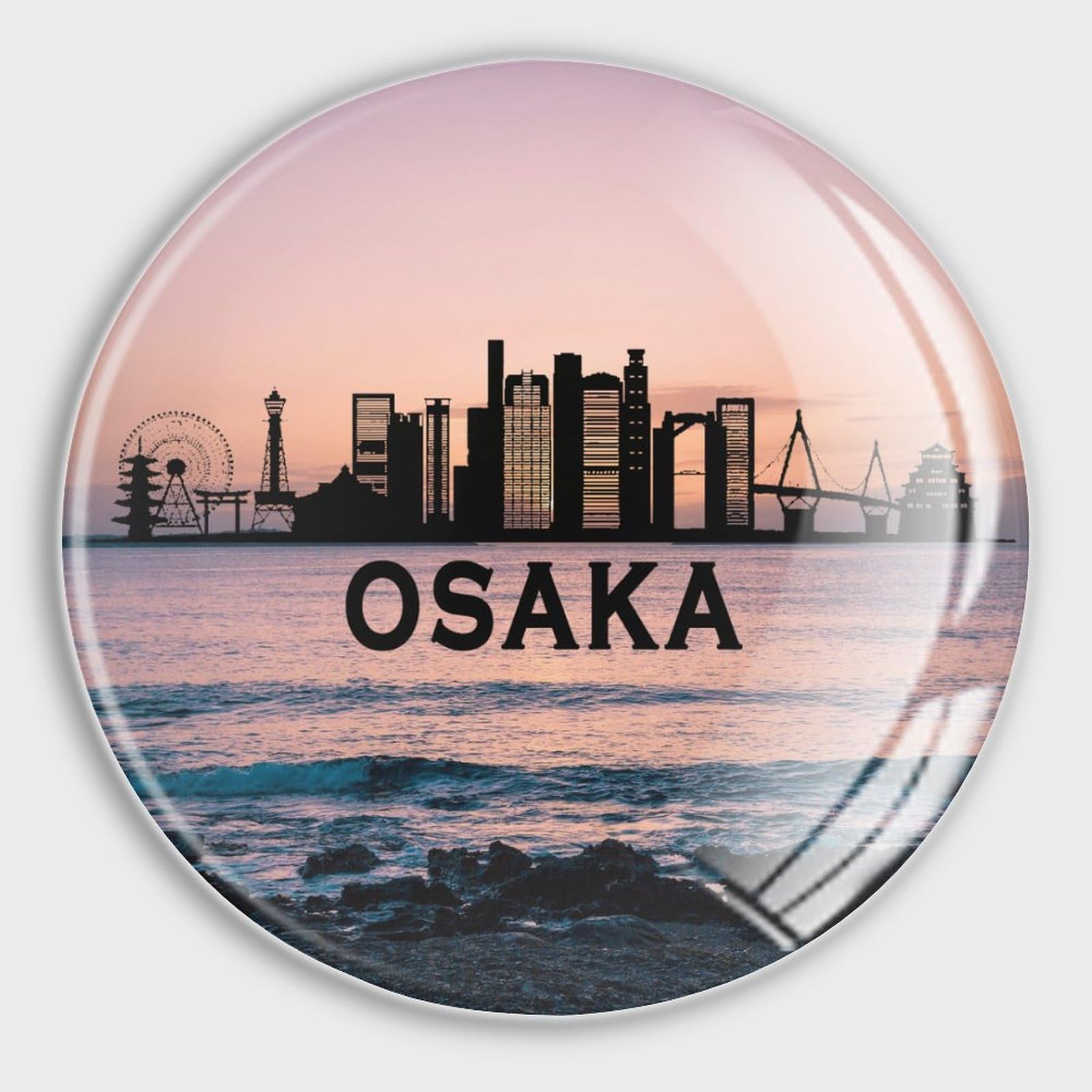 Magnets de tableau blanc scène de ville pour organiser le bureau et la salle de classe