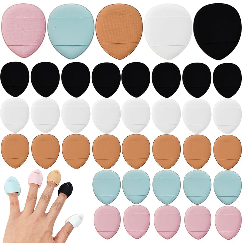 ROYHOO 75 Esponjas Mini para Maquiagem em 5 Cores