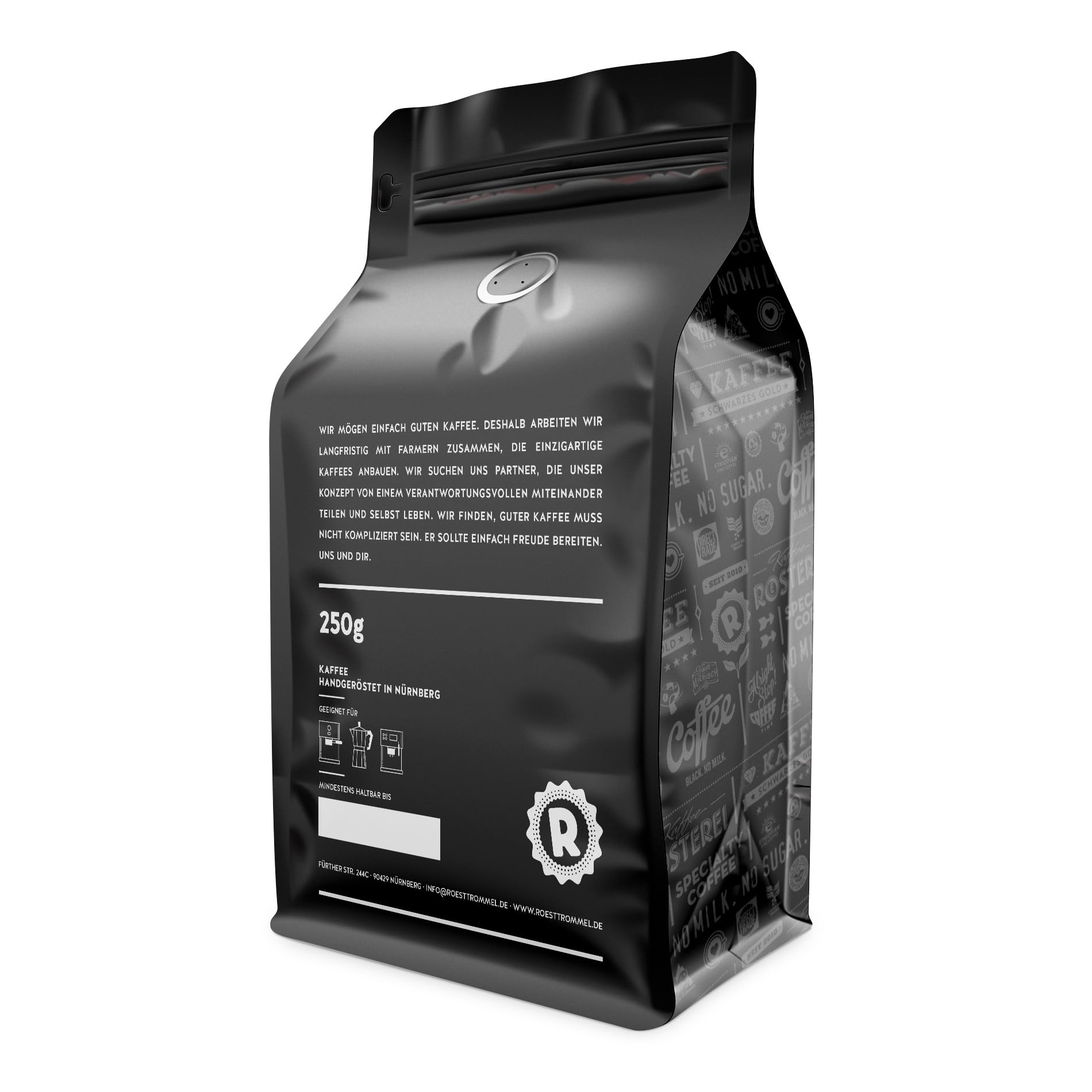 RÖSTTROMMEL Honduras Bio-Espresso · 100% Arabica · ganze Bohne · 2 kg | Röstgrad 6/10 · Bio-Espresso aus Honduras · Milchschokolade, Waffel & Sahne · 100% Arabica · ganze Bohne