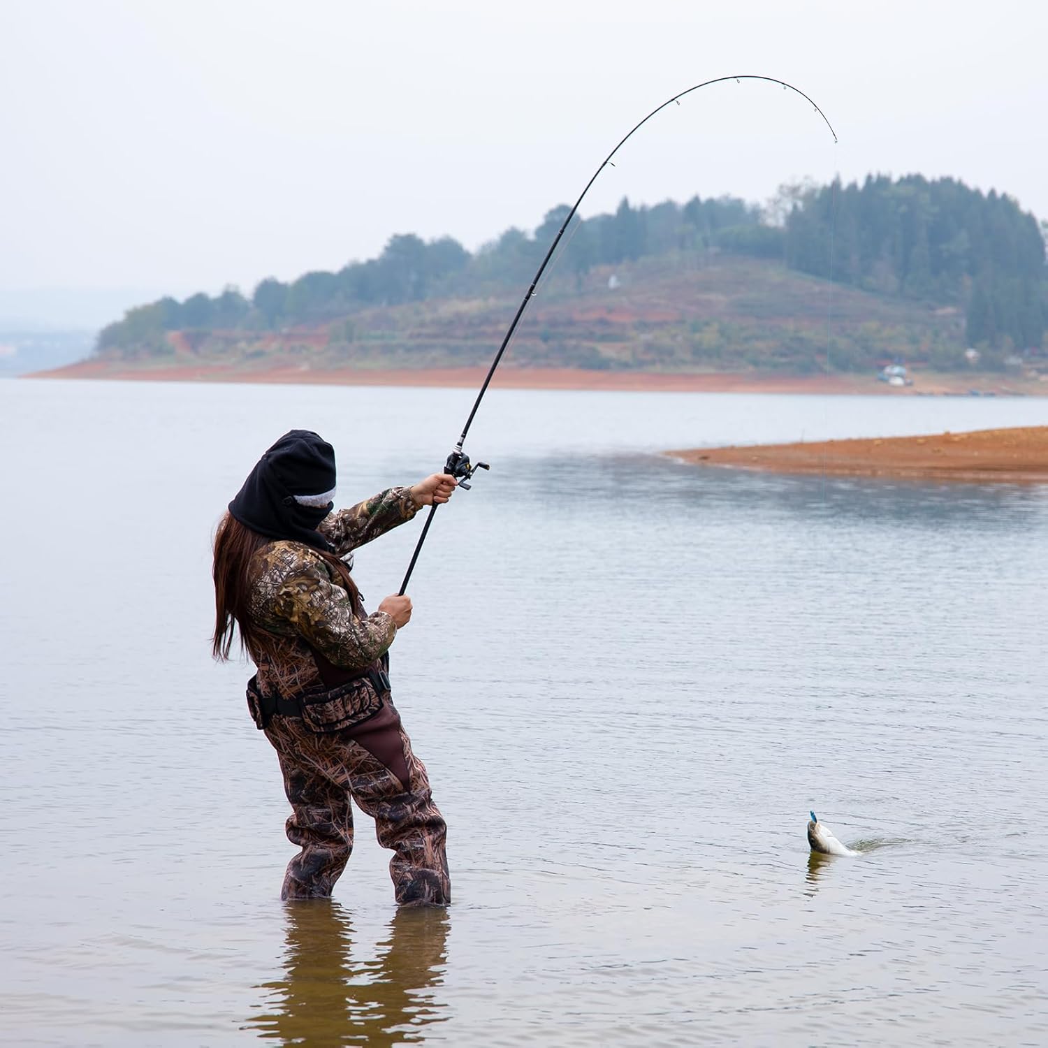 Women Hunting Waders, 5mm Neoprene Waterfowl Duck Hunting Waders Female Insulated Chest Wader Camo for Fishing Hunter - Image 8