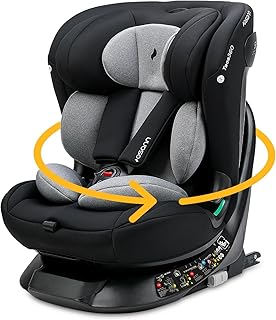 Osann Taos360 i-Size, 360°drehbarer Kindersitz von 40-150 cm, Reboarder mit Isofix und Top-Tether an der Basis, Baby Autositz – Grey Melange