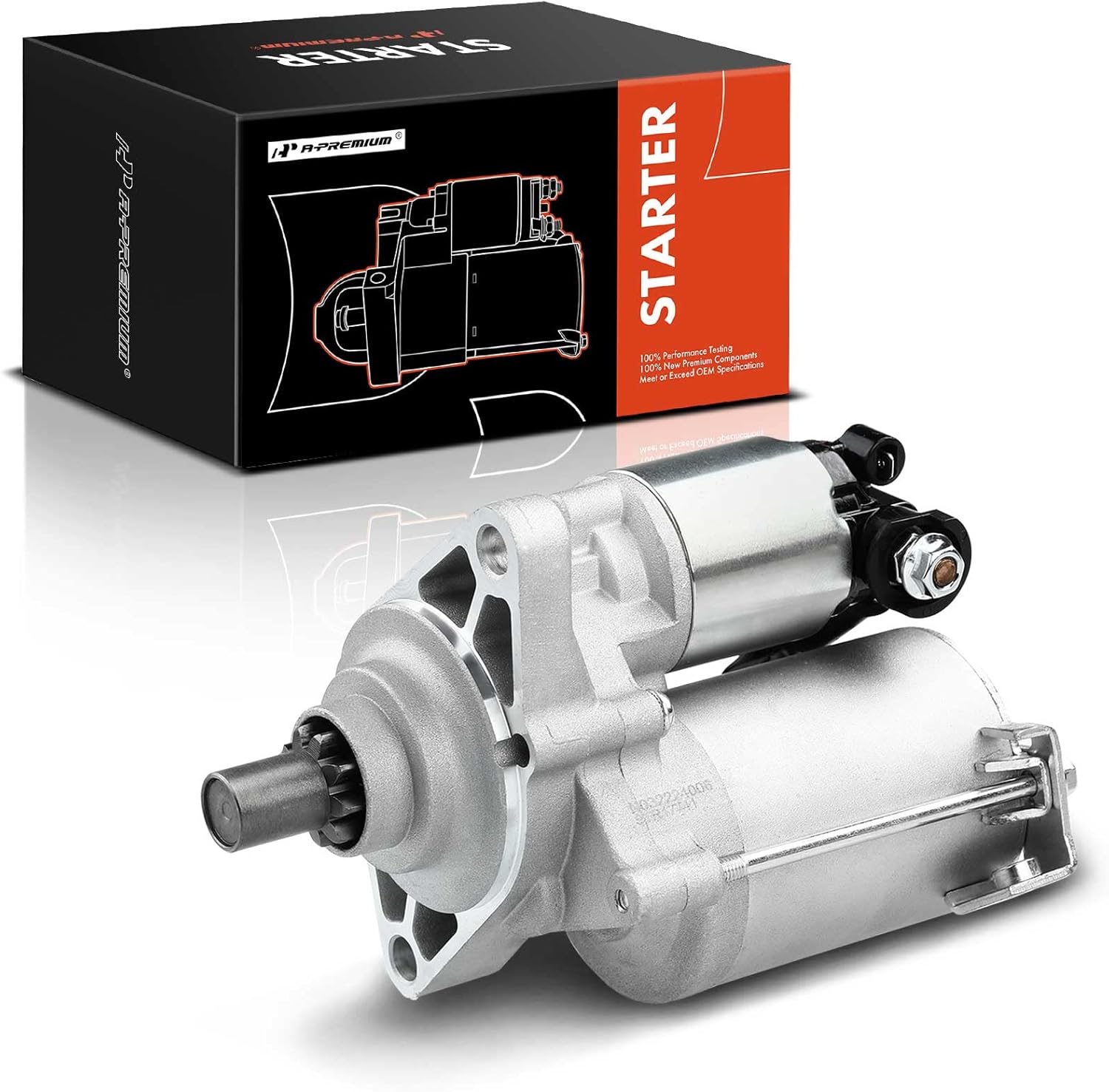 A-Premium Starter Motor Compatible with Honda Civic Acura EL 1998 1999 2000 2001 2002 2003 2004 2005, 1.6L 1.7L, 12V 1.2KW 9T Clockwise, Replace# 31200-P2E-A51