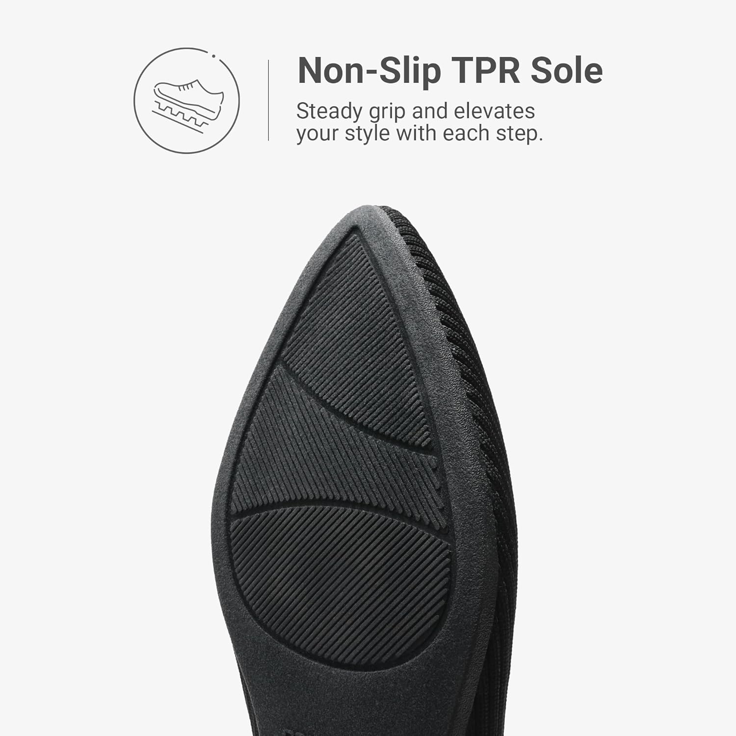 DREAM PAIRS Women's Knit Ballet Flats Pointed Toe Comfortable Dressy Flats for Work Office Shoes Mary Jane Flats - Image 8