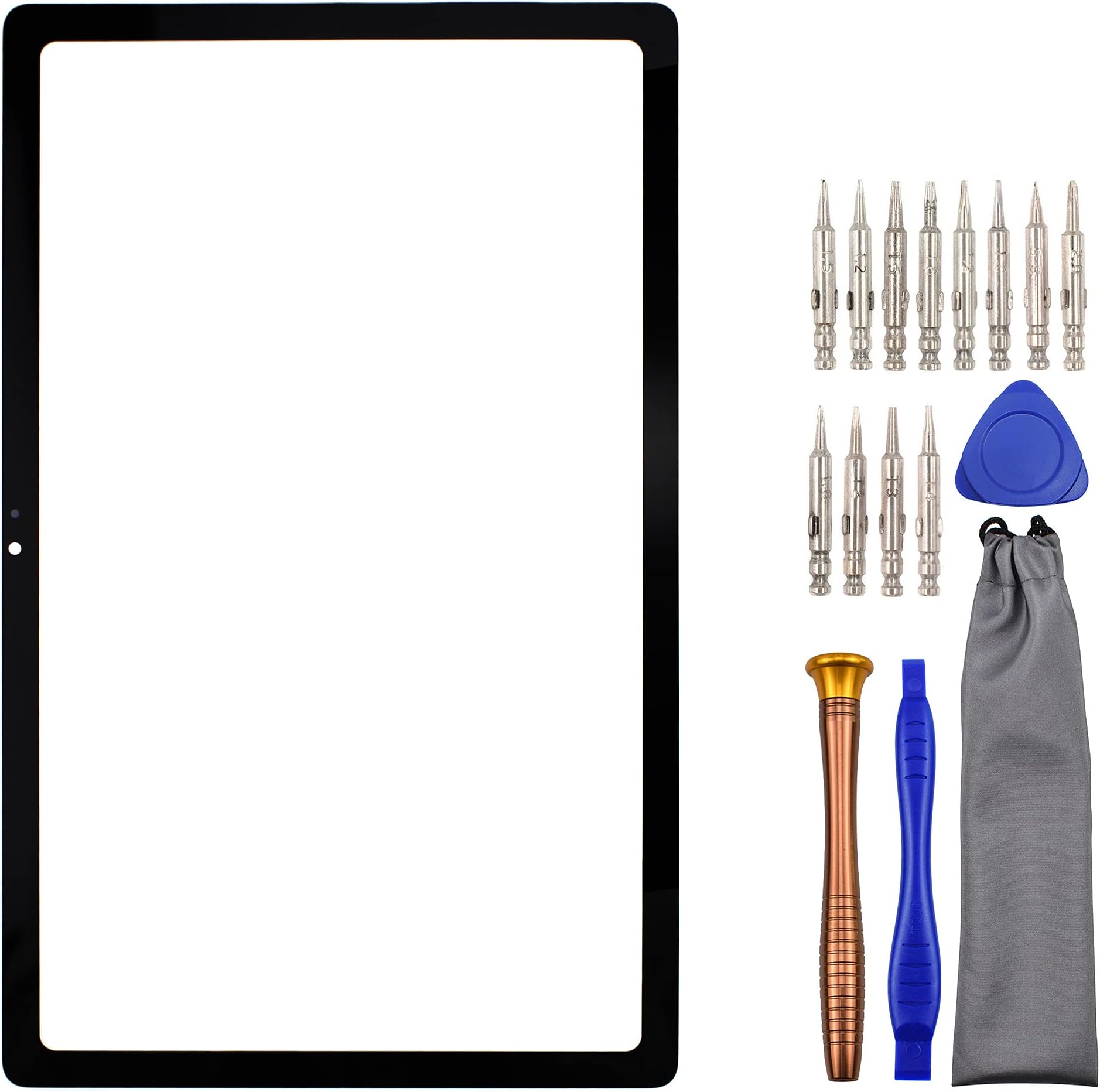 Sunways Glass Screen Replacement for Samsung Galaxy Tab A7 10.4 2020 SM-T505 SM-T500 Black