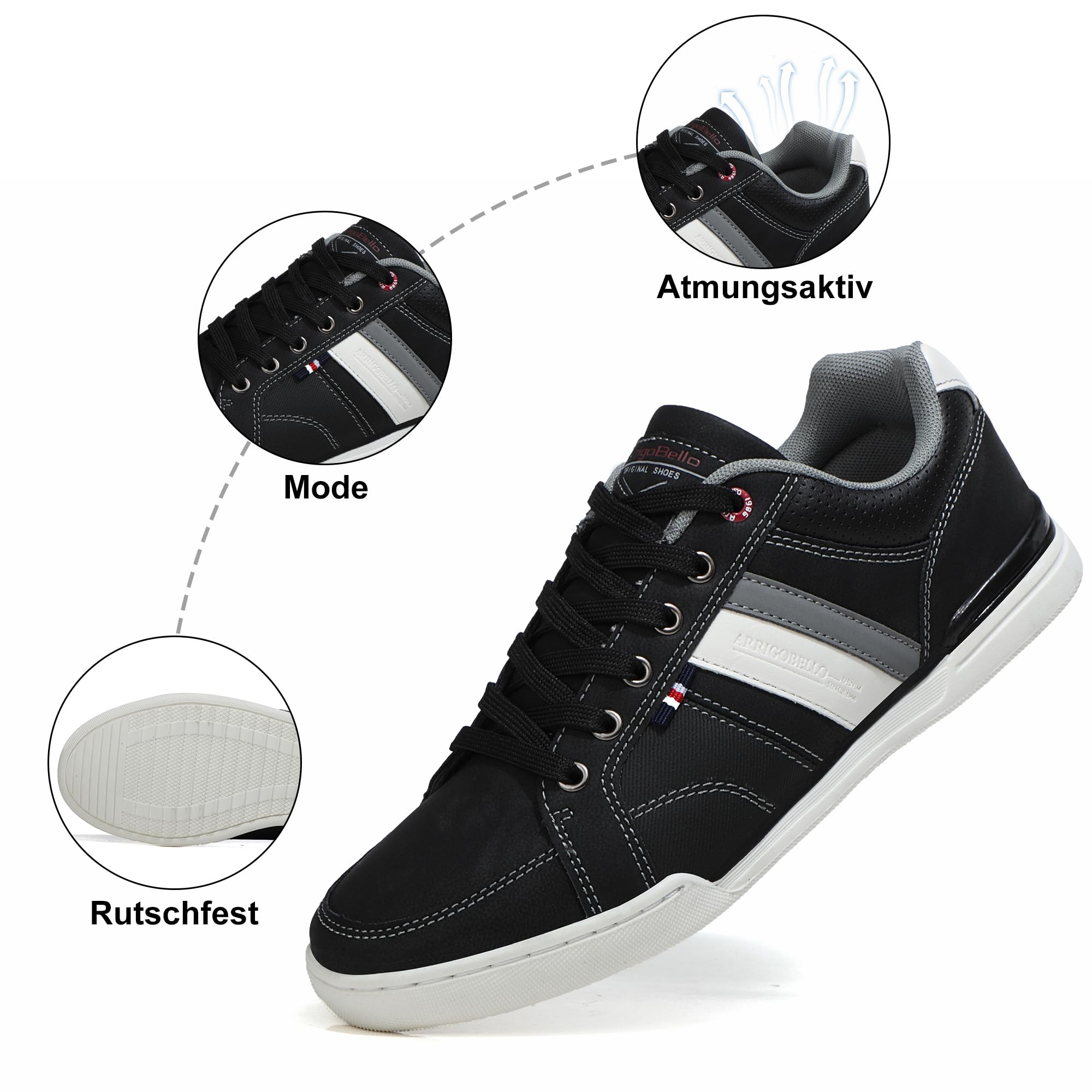 AX BOXING Sneakers Uomo Scarpe Ginnastica Respirabile Sneaker Casual Basse Scarpe Taglia 41-46 EU
