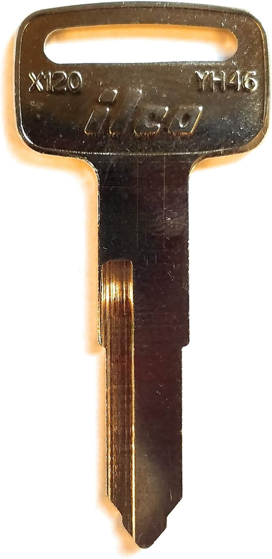 Suzuki/Yamaha Motorcycles -"Ilco" Nickel Plated"Double Sided" Key Blank(s) - (X120 / YH46 / YH28R / YM-57)