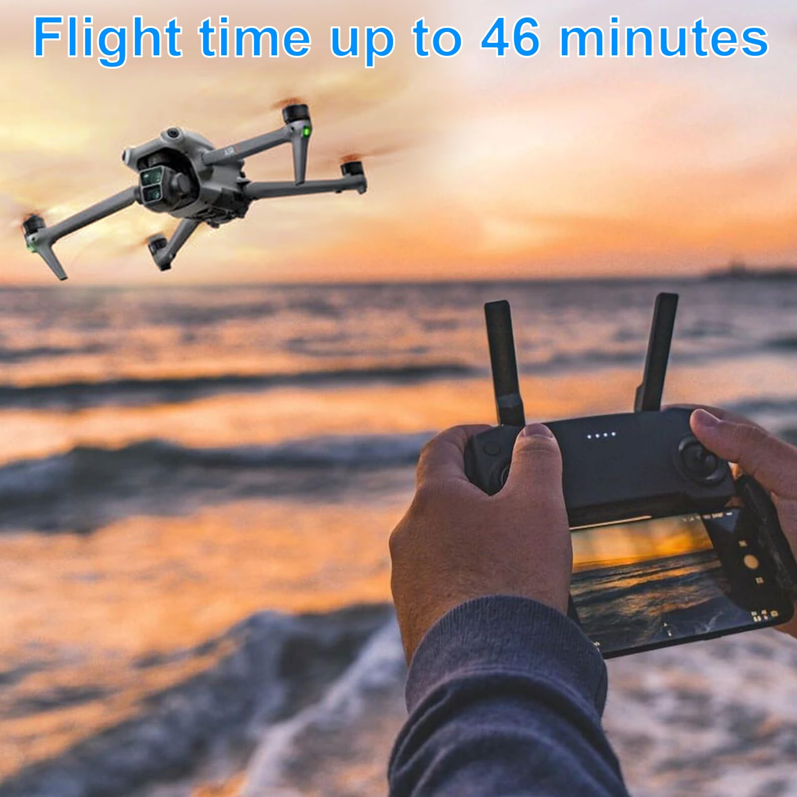 Batteria di volo intelligente Air 3 Series da 4241 mAh 14,76 V per drone DJI Air 3/Air 3S, tempo di volo massimo 46 minuti