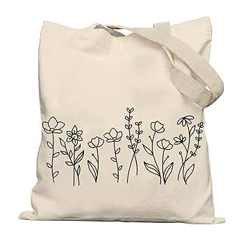 maison creme☆Floral eco bag Floral eco bag _ black