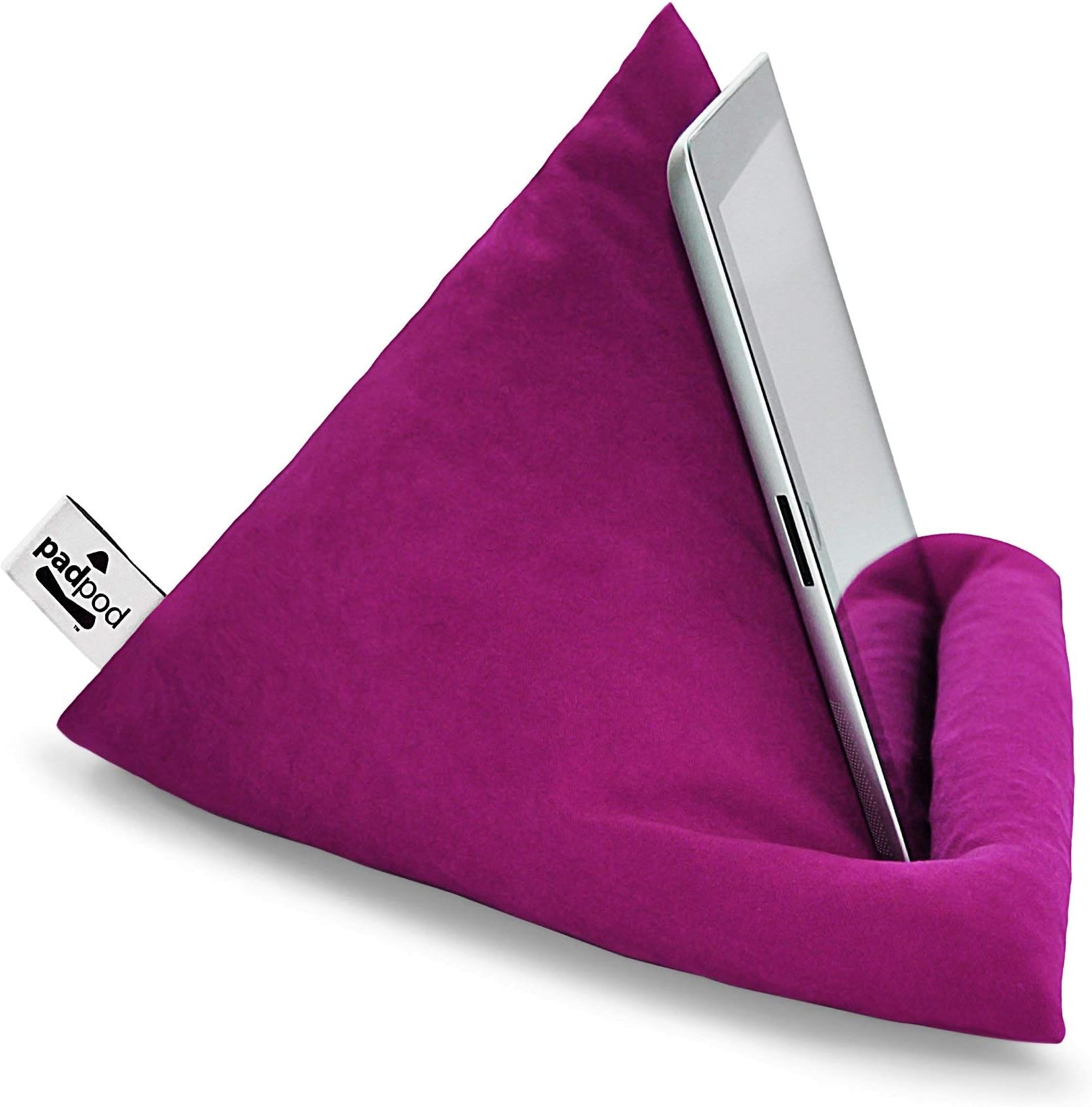 Fabulous Fig (Pink) Padpod Mini Beanbag for iPad, Tablets, e-Readers and Books