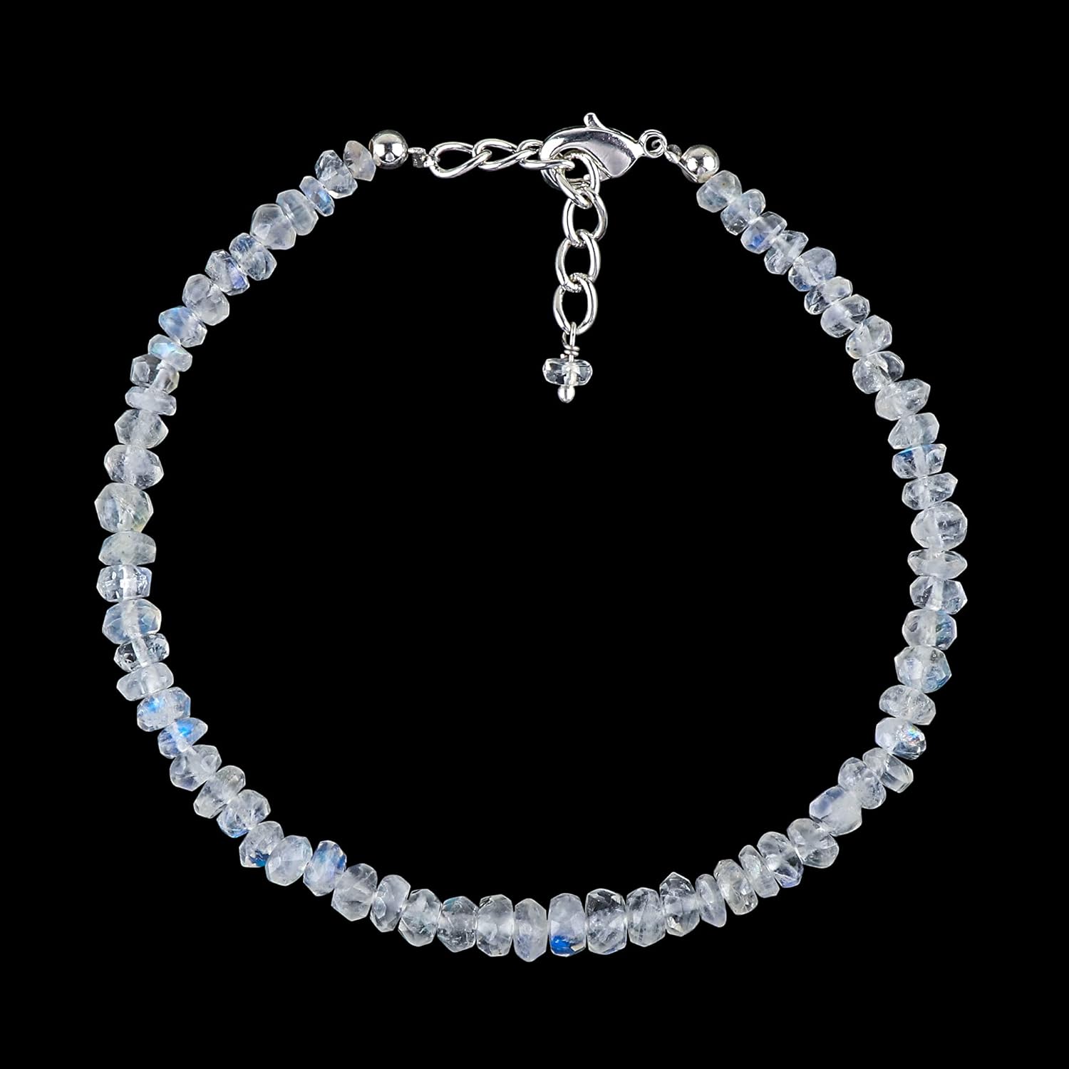 Gempires Natural Lightweight Gemstone Beaded Bracelet Handmade Crystal Jewelry Hypoallergenic 8 Inch Gold Plated Simple Dainty Jewelry For Women