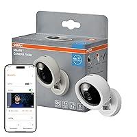 OSRAM Telecamera SMART+ WiFi 4MP 2K QHD, visione notturna 7m