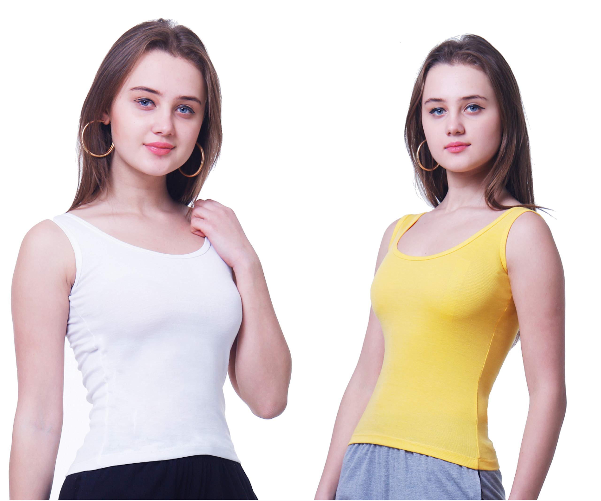 splash Women's Cotton Camisole Slip/Top - Pack of 2 Pcs.-picture-36