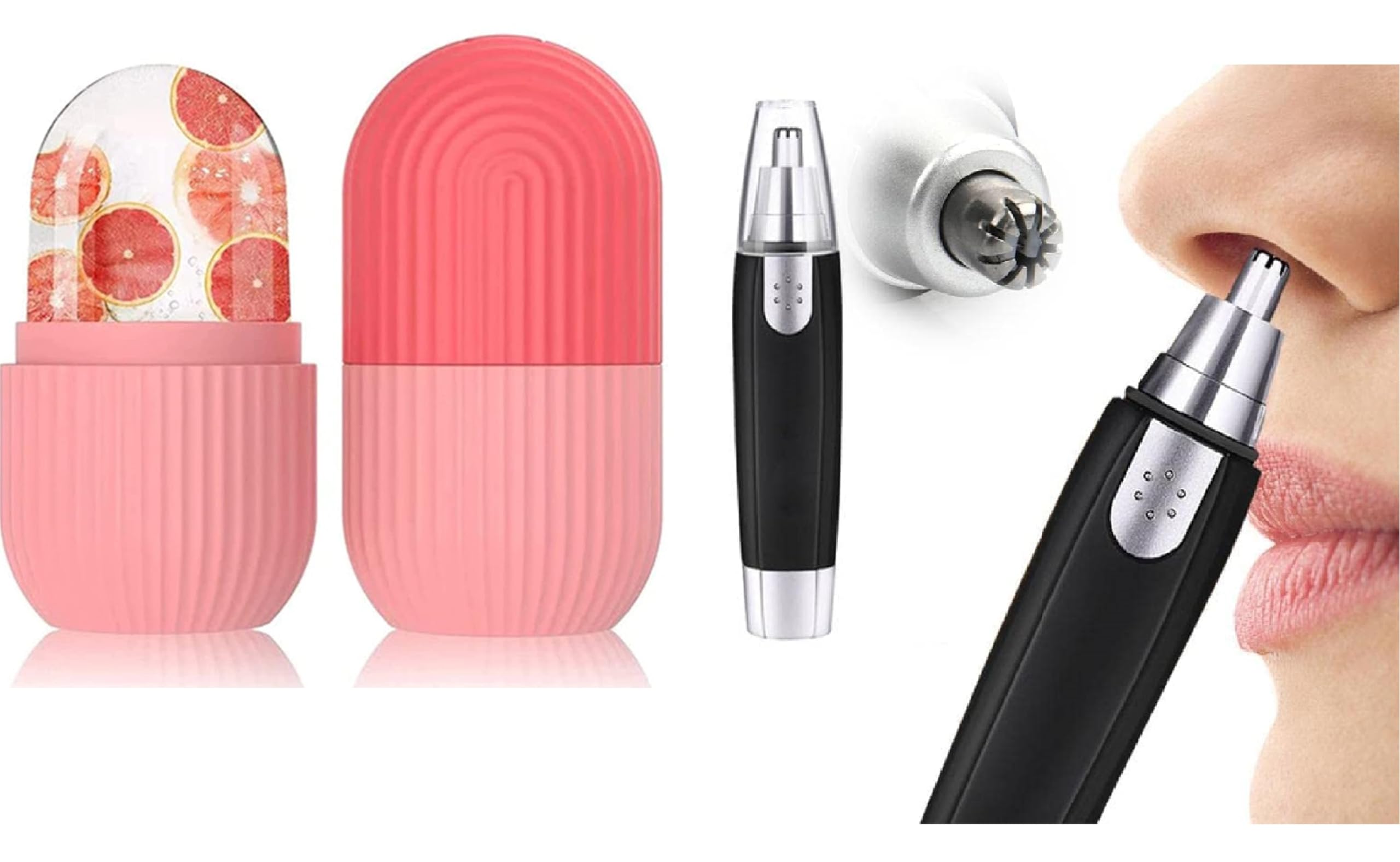 Face Ice Roller For Face,Neck And Body For Puffy Eyes,Unbreakable And Reusable Glowing Skin,3 In 1 Electric Nose & Ear Hair Trimmer For Men & Women|Painless Nose And Ear Hair Remover Trimmer Eyebrow (B0CRJD8N15) Amazon Price History, Amazon Price Tracker