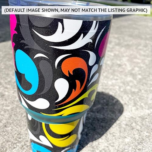 Miniatura 3 de MightySkins - Vaso con purpurina brillante compatible con Stanley The Quencher H2.0 FlowState de 40 onzas, placa de diamante morado, acabado