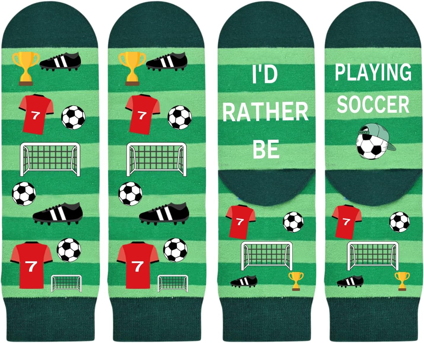 Soccer Gifts Set A-Z Letter Soccer Necklace for Men Novelty Soccer Socks&Soccer Bracelets for Soccer Lovers - Image 6