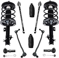 Vista 117 de Detroit Axle - Kit de puntales delanteros para Ford 2000-2004 Focus 2 puntales con muelle helicoidal 2 brazos de control inferiores con rótulas 2001