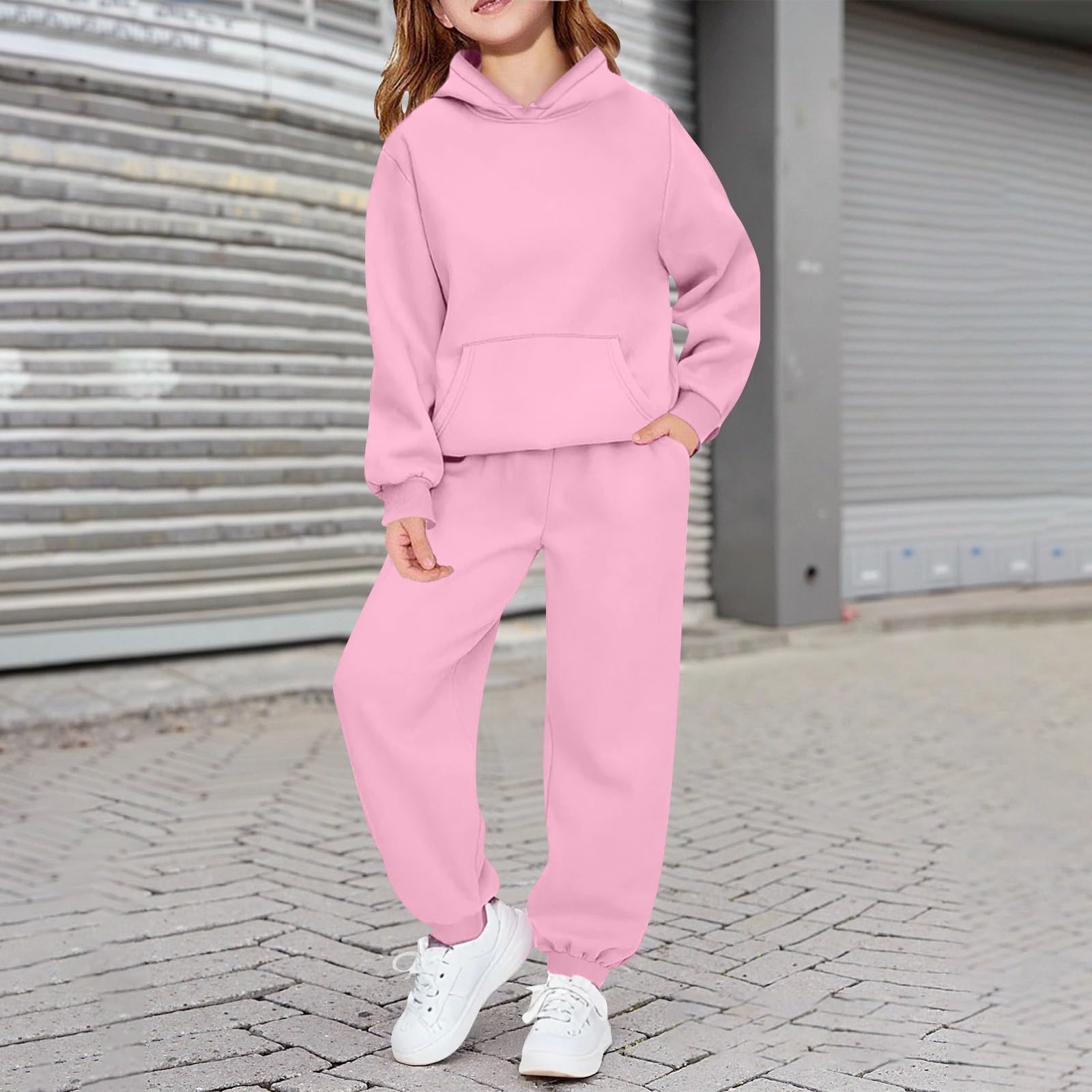 Generisch Trainingsanzug Kinder Jungen- Polyester Trainingsanzug Kinder - Moderner Sportanzug, Strapazierfähig & schnelltrocknend, Jogginganzug mit optimaler Passform Sweat Bequemes Set Freizeitanzug
