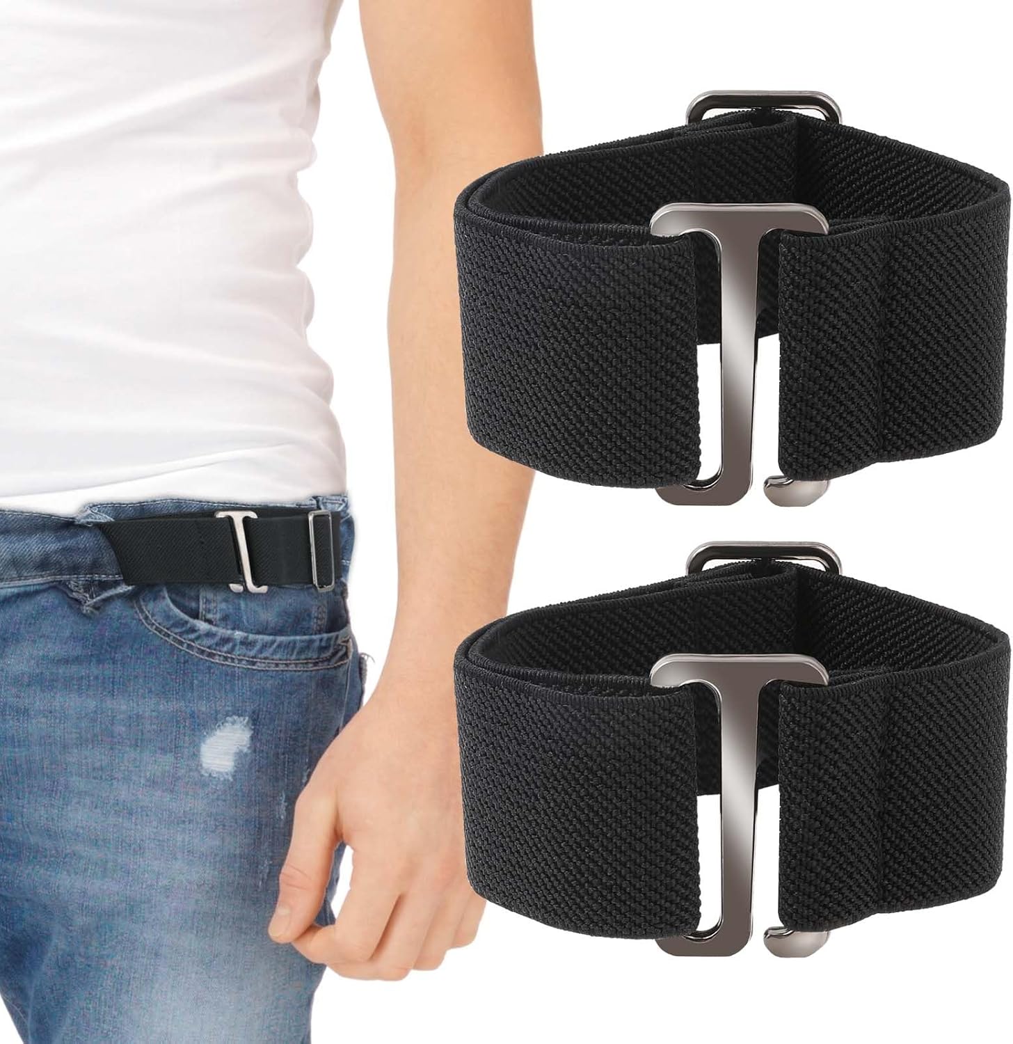 Abeillo 1 Pair/ 2PCS Elastic Belt, Newly Upgraded Side Belts No Buckle ...