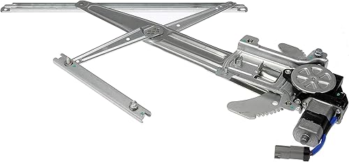 Dorman 741-014 regulador de vidrio del lado del chofer, delantero, con motor, para Chevrolet, GMC, Isuzu, Lado de conductor (izquierdo), Negro