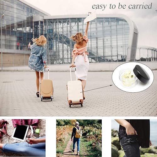 Miniatura 6 de ZEJIA Contenedores de muestra de 0.11 onzas con tapas, 200 frascos de muestra pequeños, recipientes de cosméticos de maquillaje de 0.11 onzas