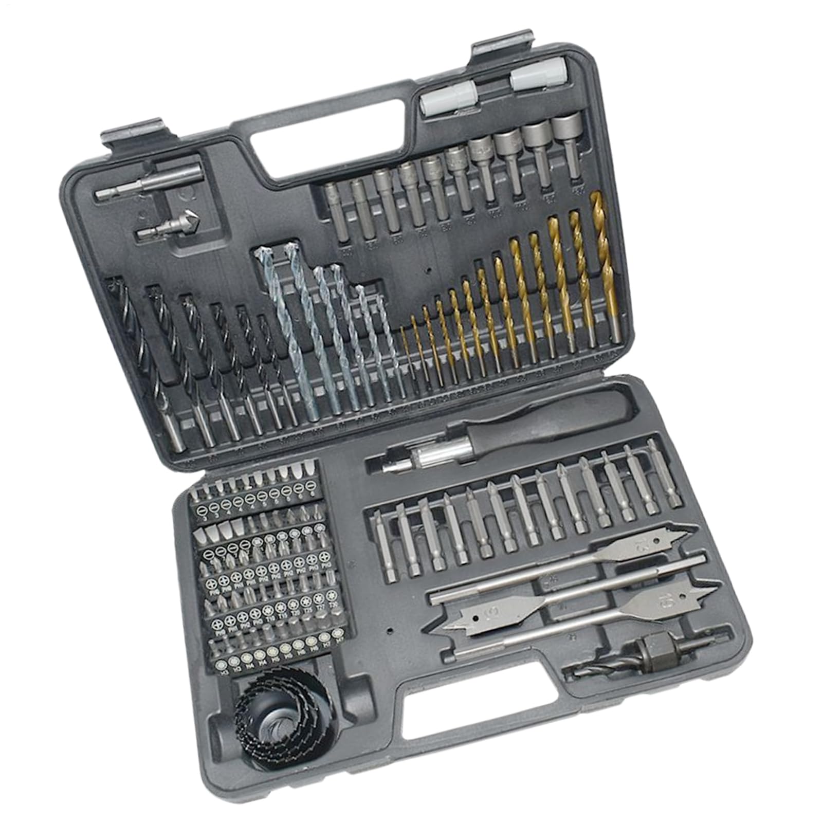 Set Punte Cacciavite Kit Utensili Multifunzionale con Valigetta | Punte Da Trapano A Torsione Per Ceramica per Legno Metalli Muratura Bricolage Costruzione Assemblaggio Installazione