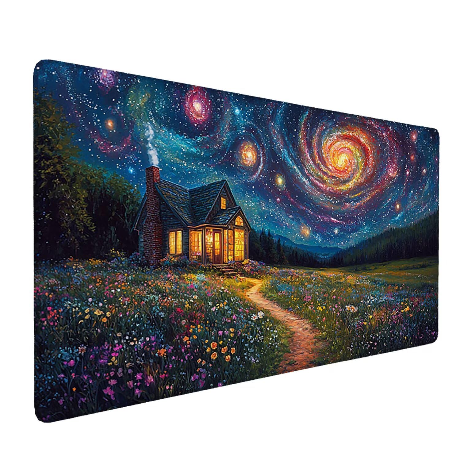 Podkładka pod mysz do gier, 1200 x 600 mm, XXL, duża podkładka pod mysz do gier, antypoślizgowa, wodoodporna, rozszerzona XXL długa klawiatura, akcesoria biurowe, do gier, komputera, komputera (stary