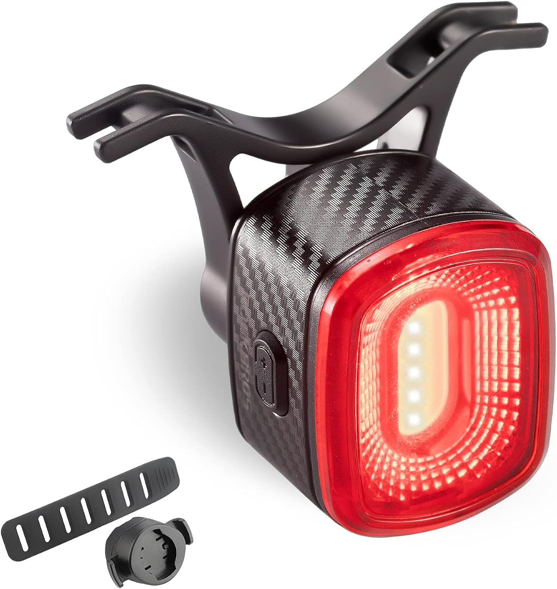 Smart Bike Tail Light Brake Sensing USB Rechargeable Rear Light | Smart Brake Sensing Rear Light Automatically Brightens When Slowing Down, with 4 Modes, USB Charging and IPX6 Waterproof
